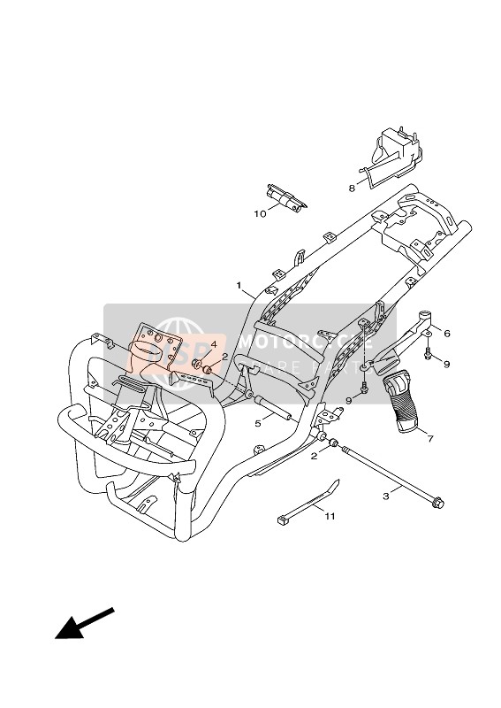 Yamaha HW151 2016 Frame for a 2016 Yamaha HW151